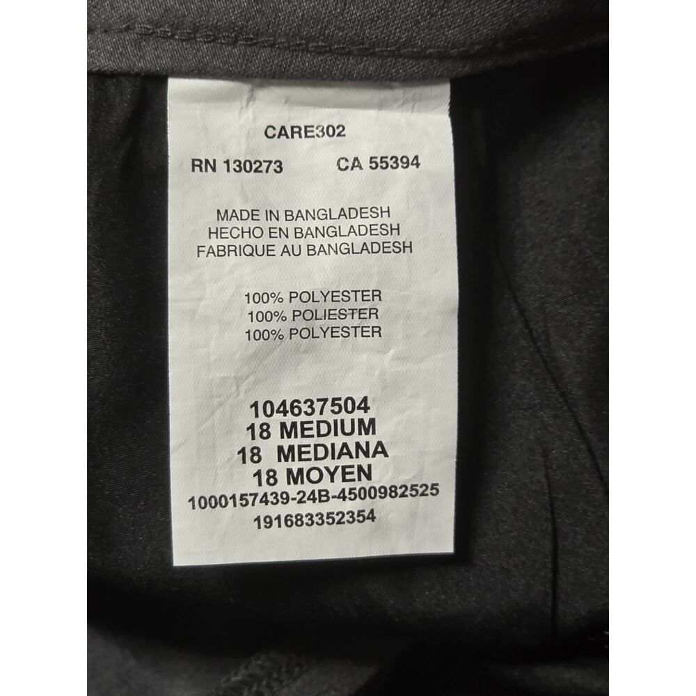 Lee Women's Wrinkle Free Relaxed Fit Straight Leg Pant, Charcoal Heather, 18 M - Picture 7 of 7